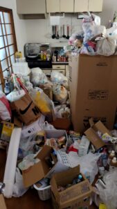 天草市20代女性のゴミ屋敷の片付け前の画像①