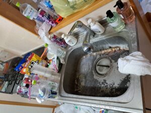 山口県下関市のゴミ屋敷の片付け前の画像①