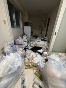 熊本市20代女性のゴミ屋敷の片付け前の画像②