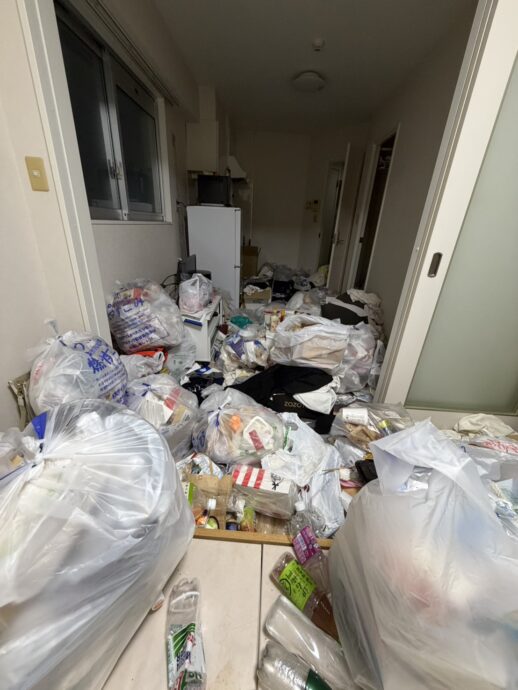 熊本市20代女性のゴミ屋敷の画像